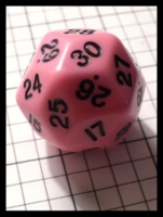 Dice : Dice - 30D - Koplow Pink with Black Numerals - FA collection buy Dec 2010